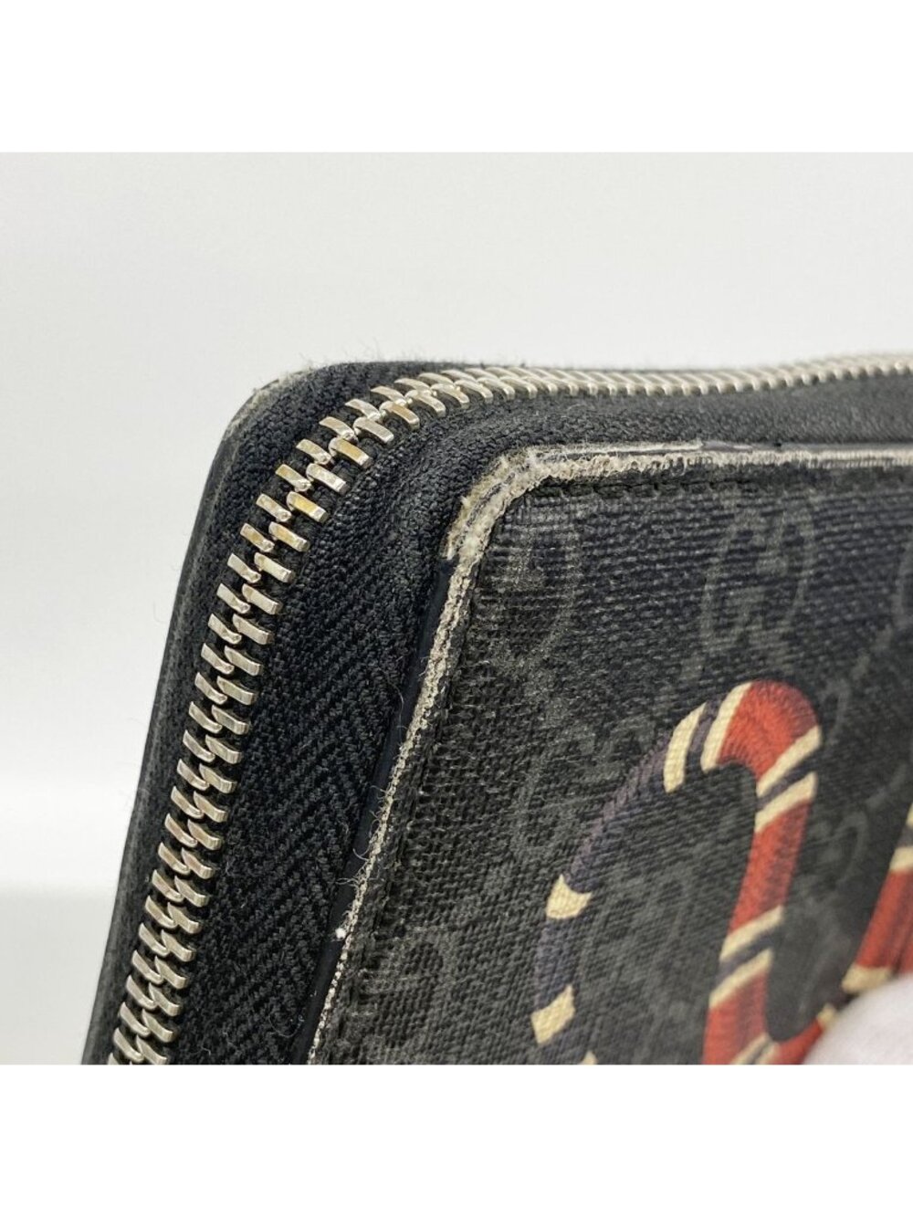 Gucci Wallet GG Supreme Black Silver - Picture 7 of 9